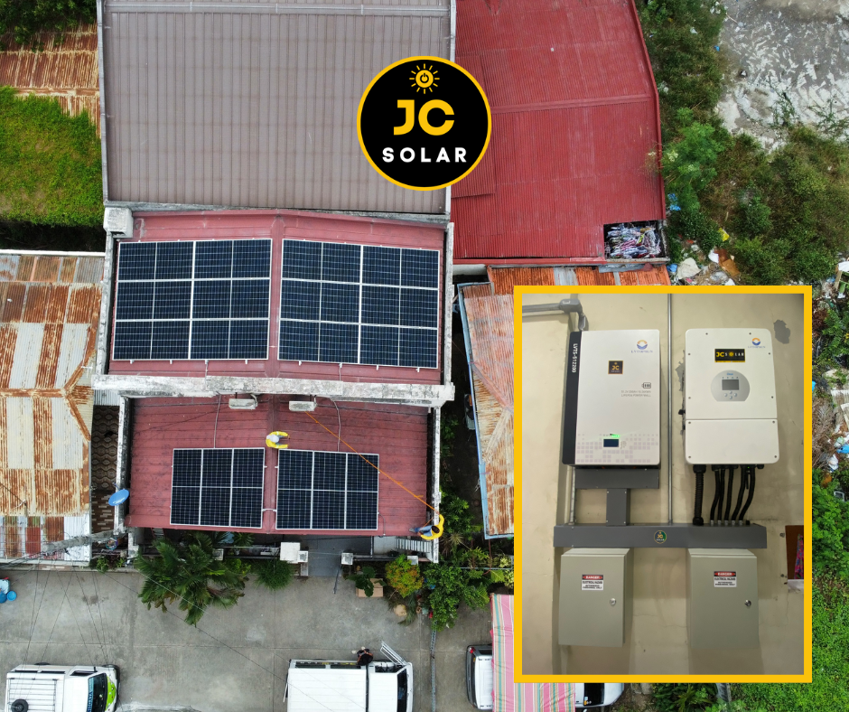 Solar installation showing quality workmanship